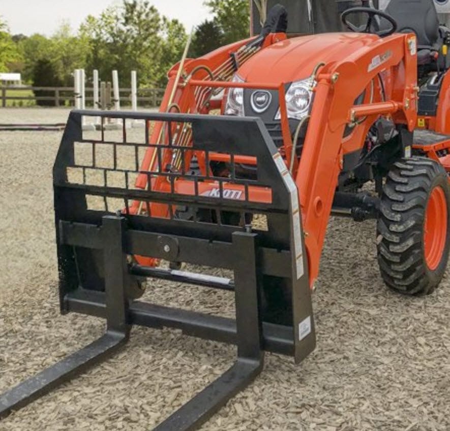 Adjustable fork KL4030 Kioti for tractors / level indicator