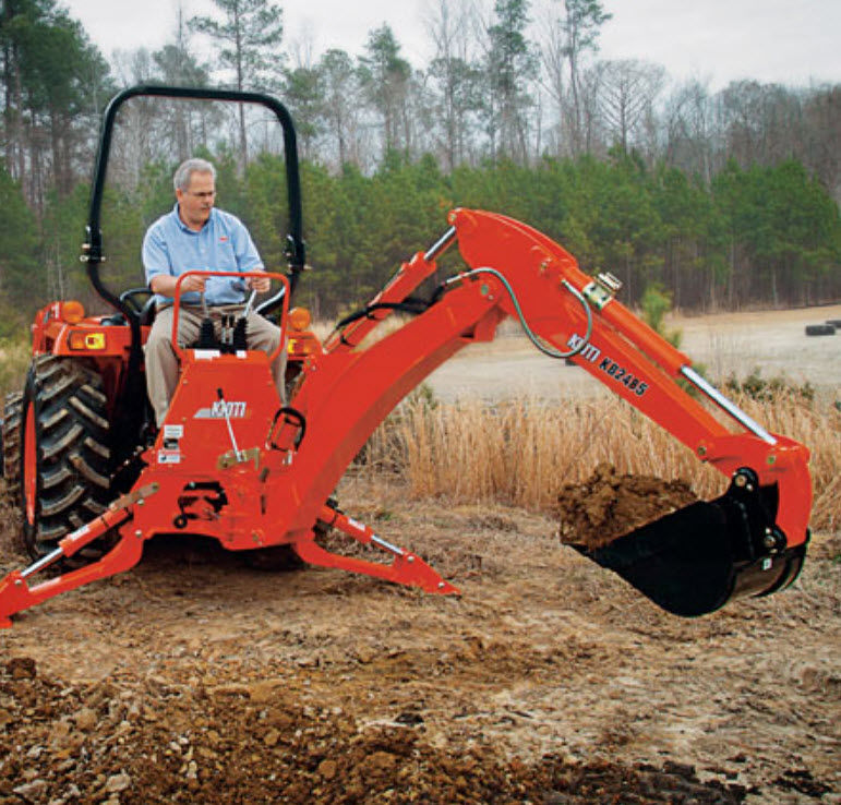 Tractor backhoe KB2485 Kioti hydraulic