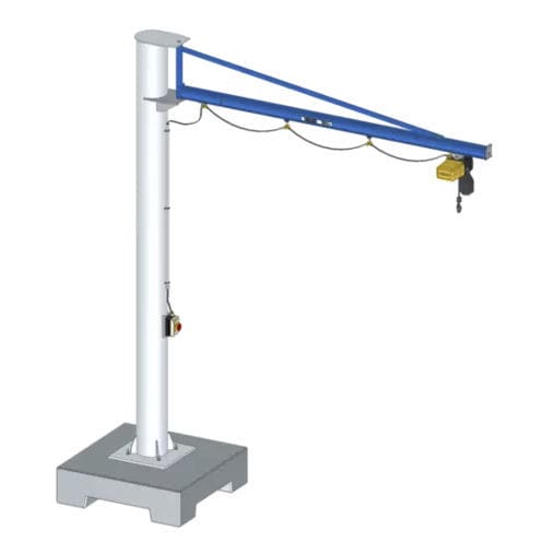 Mobile jib crane - GIS AG - pillar / 270° / aluminum