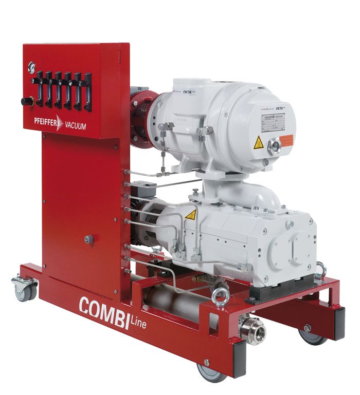 Roots pump vacuum unit CombiLine™ WH Pfeiffer Vacuum dry / industrial