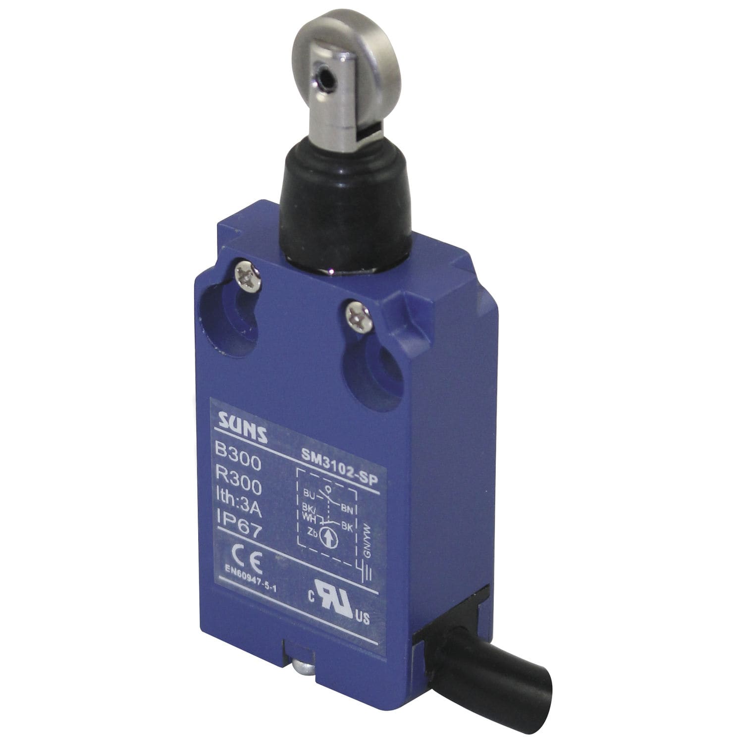 IP67 limit switch SM31P1112 SUNS safety / compact / with roller