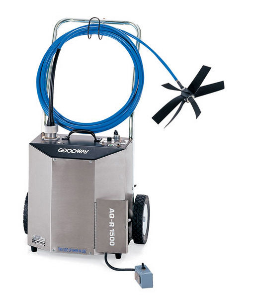 Compressed air cleaning machine AQR1500B Goodway for pipe