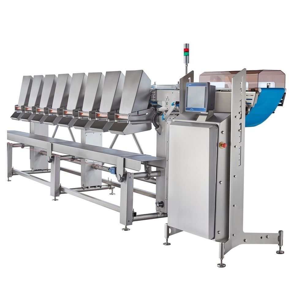 Poultry grader - Flex - Ishida Europe Limited - with conveyor / metering