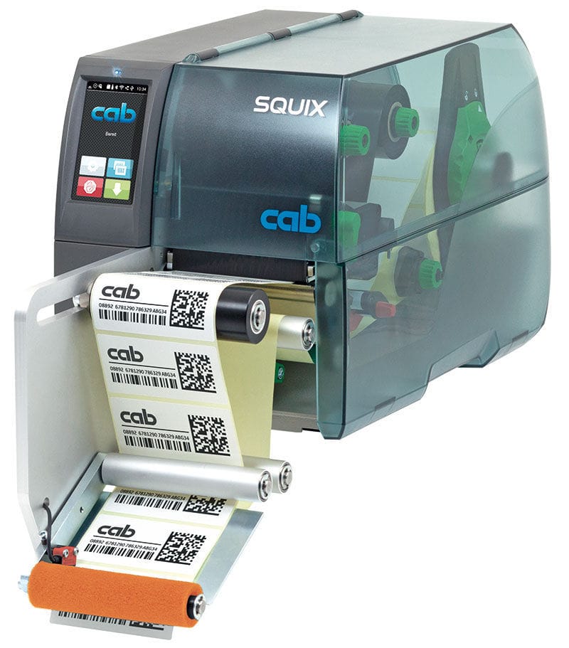 Semiautomatic label applicator SQUIX S Series cab Produkttechnik