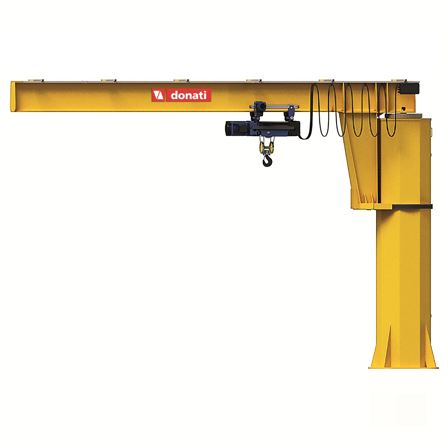 Pillar jib crane GBL series DONATI SOLLEVAMENTI wallmounted