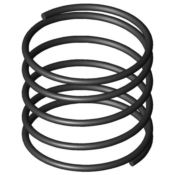 Compression spring - D-011W - GUTEKUNST FEDERN - wire / carbon steel