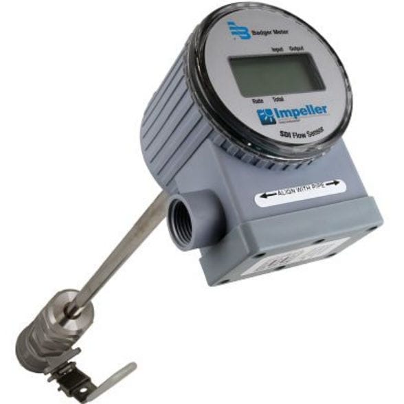 Impeller flow sensor SDI Badger Meter for liquids / insertion
