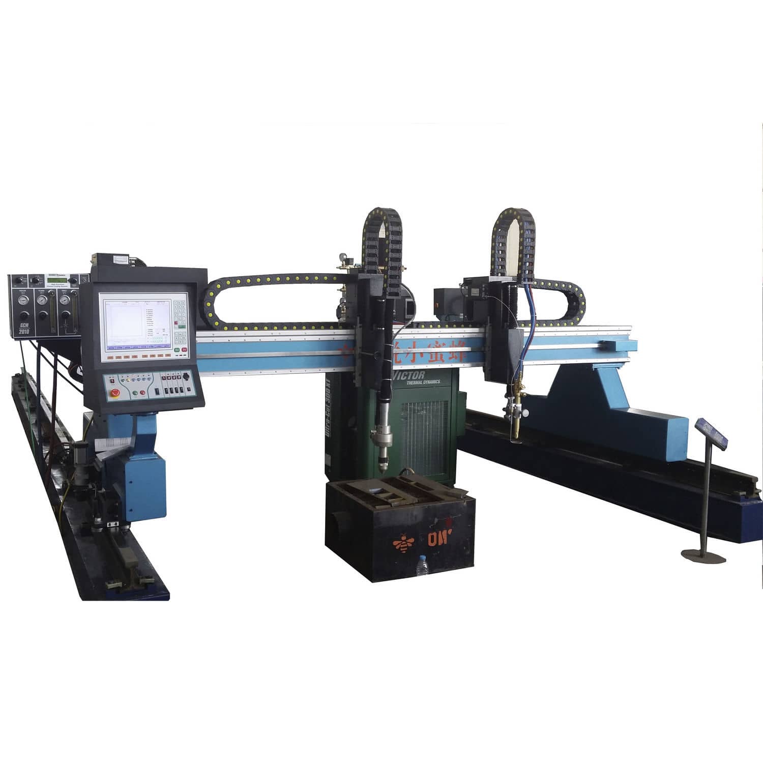 Plasma cutting machine HBCNC4X10X1C+1A Dalian Honeybee CNC