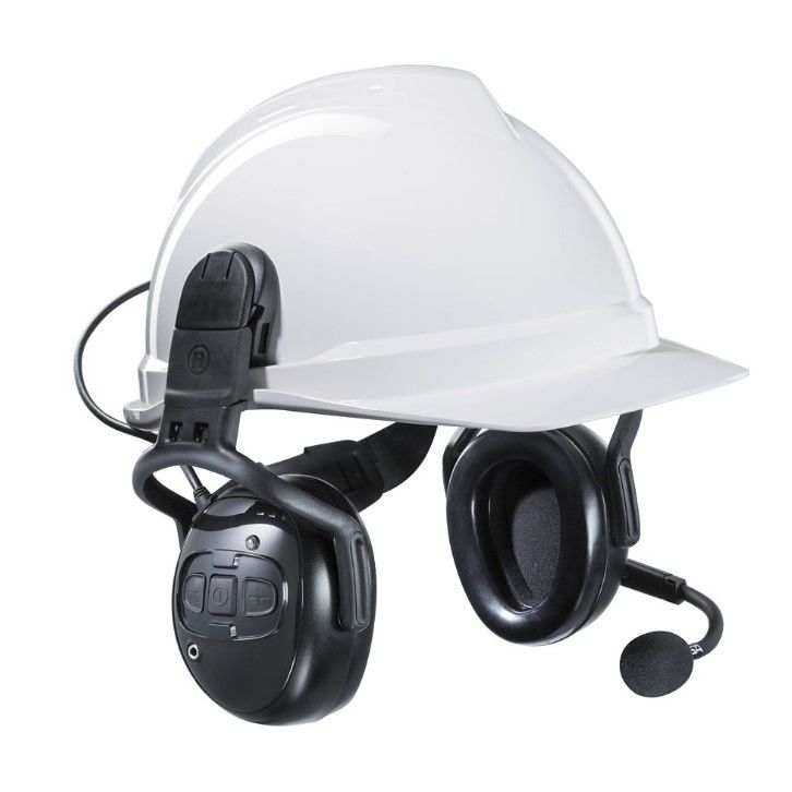 Foam hearing protection earmuff Wireless World MSA plastic