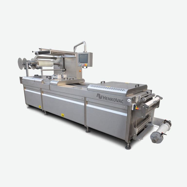 Plastic film thermoformer TH series Henkovac for food packaging