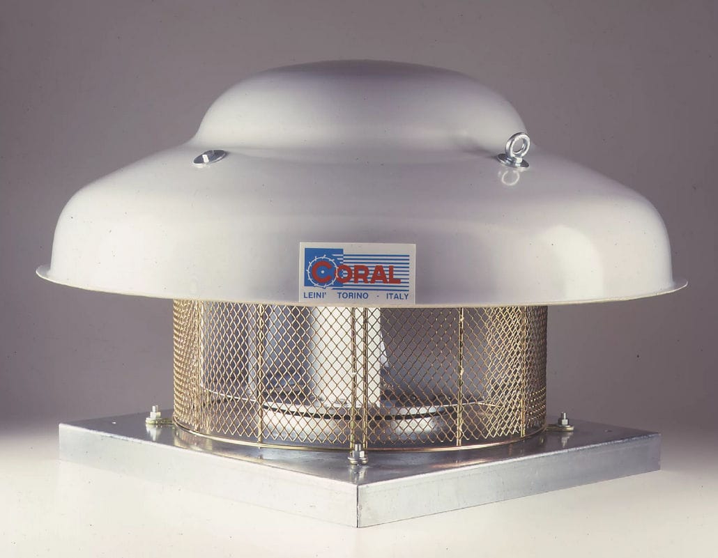 Rooftop fan - ET - CORAL - axial / extraction / galvanised steel