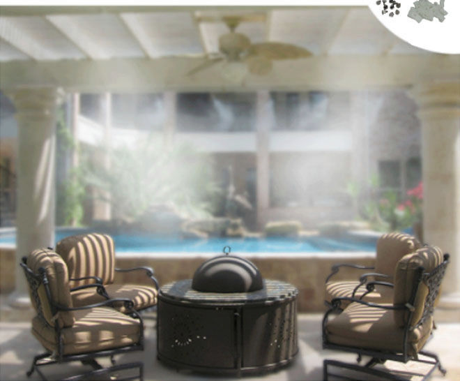 Commercial mist system MC11125 Mistcooling Inc outdoor / high