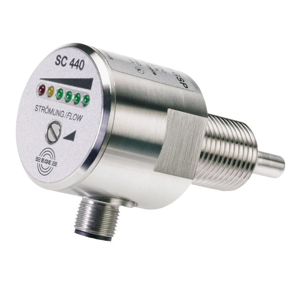 Thermal flow switch SC 440 series EGE for liquids / compact / stainless steel