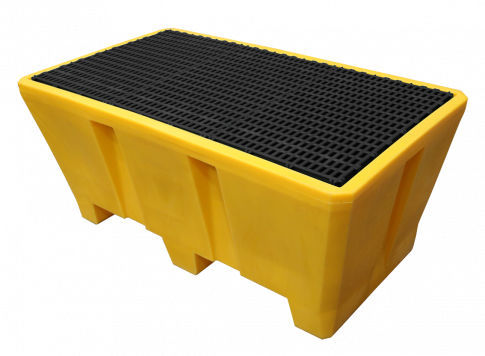 2-drum Spill Pallet - Brl Series - Emp - Hdpe   Pp   Galvanised Steel