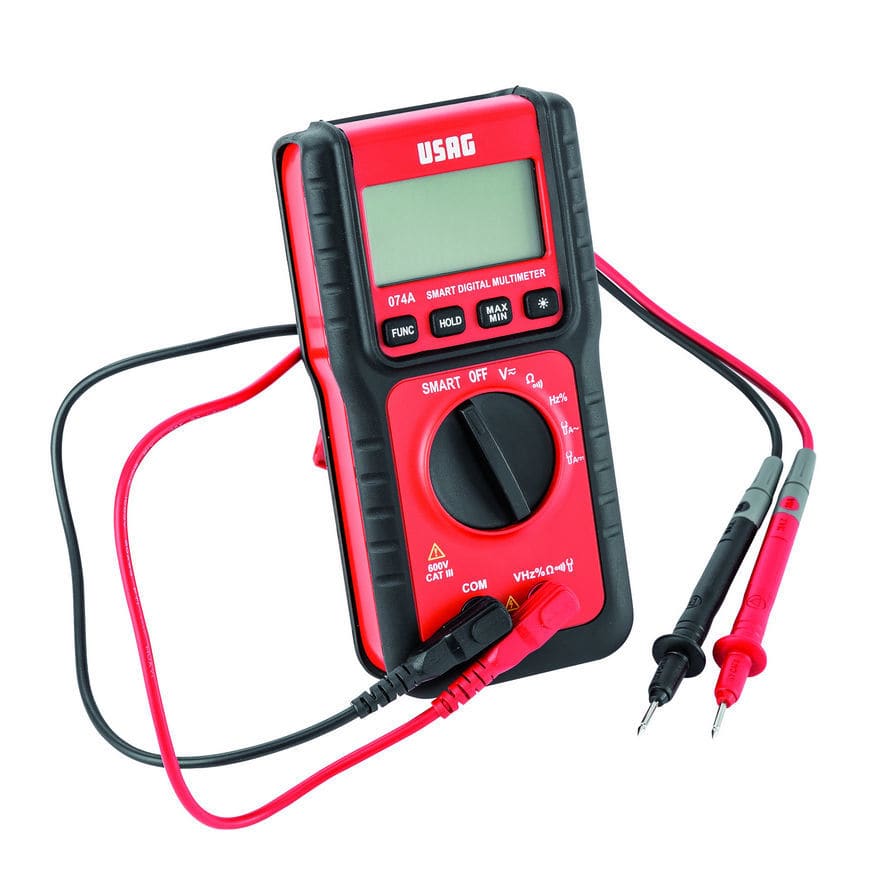 Digital multimeter - 074 A - USAG - portable / 600 V / frequency