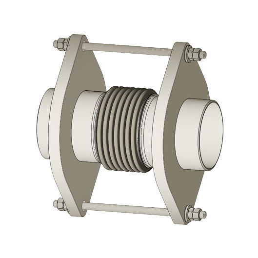Simple pipe expansion joint STP series Spiroflex d.o.o. metal