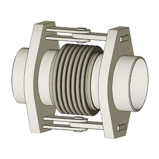 Hinged pipe expansion joint HSP series Spiroflex d.o.o. metal