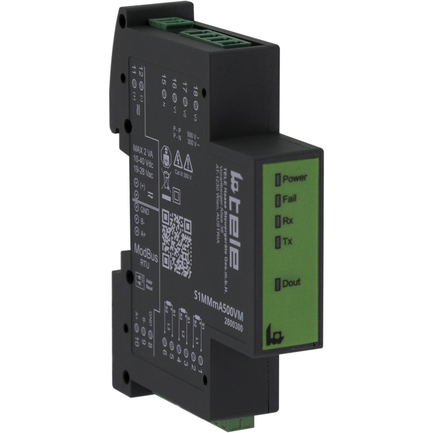Three phase Electric Energy Meter S1MMmA500VHM TELE Haase 