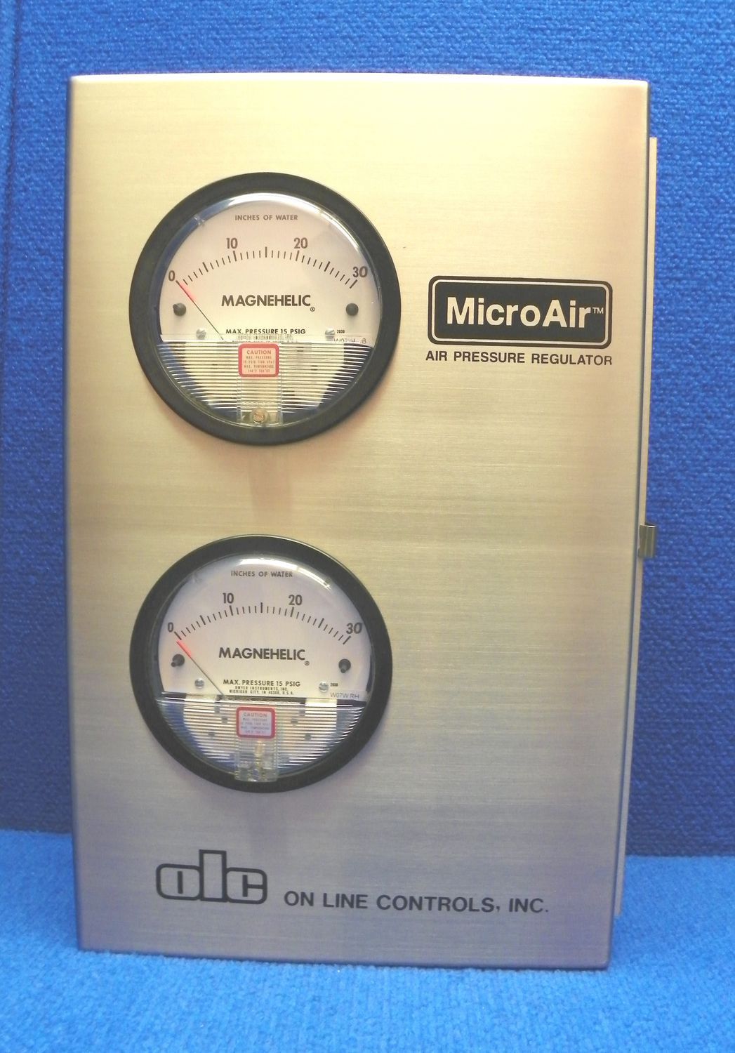 Air pressure regulator Dual MicroAir I On Line Controls, Inc. two