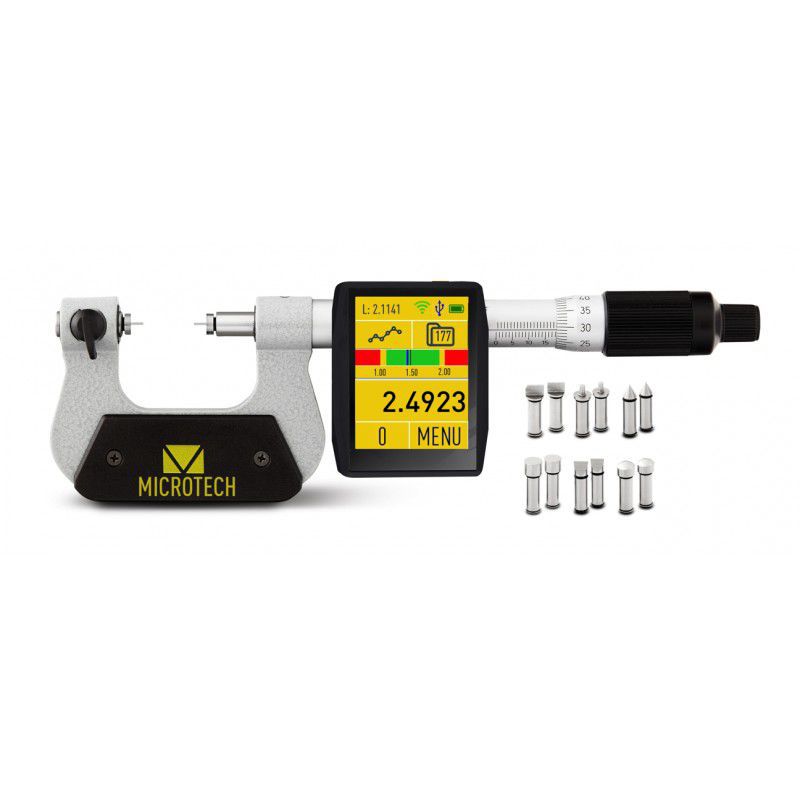 Computerized micrometer - 11075 series - MICROTECH - wireless data ...