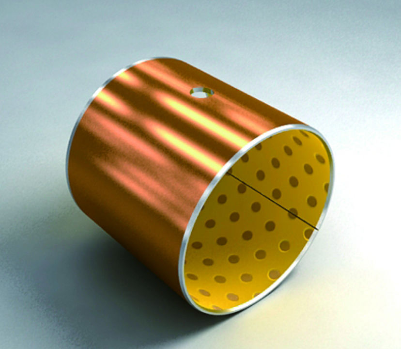 Flange plain bearing IB020 IDEAL BEARING INC. steel / sintered