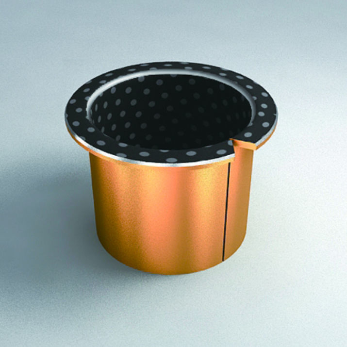 Flange plain bearing IB024 IDEAL BEARING INC. steel / carbon