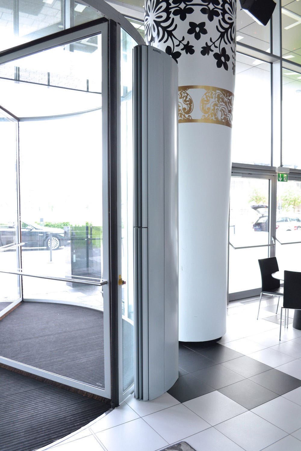 Ambient Air Curtain Horizontal Vertical For Revolving Doors