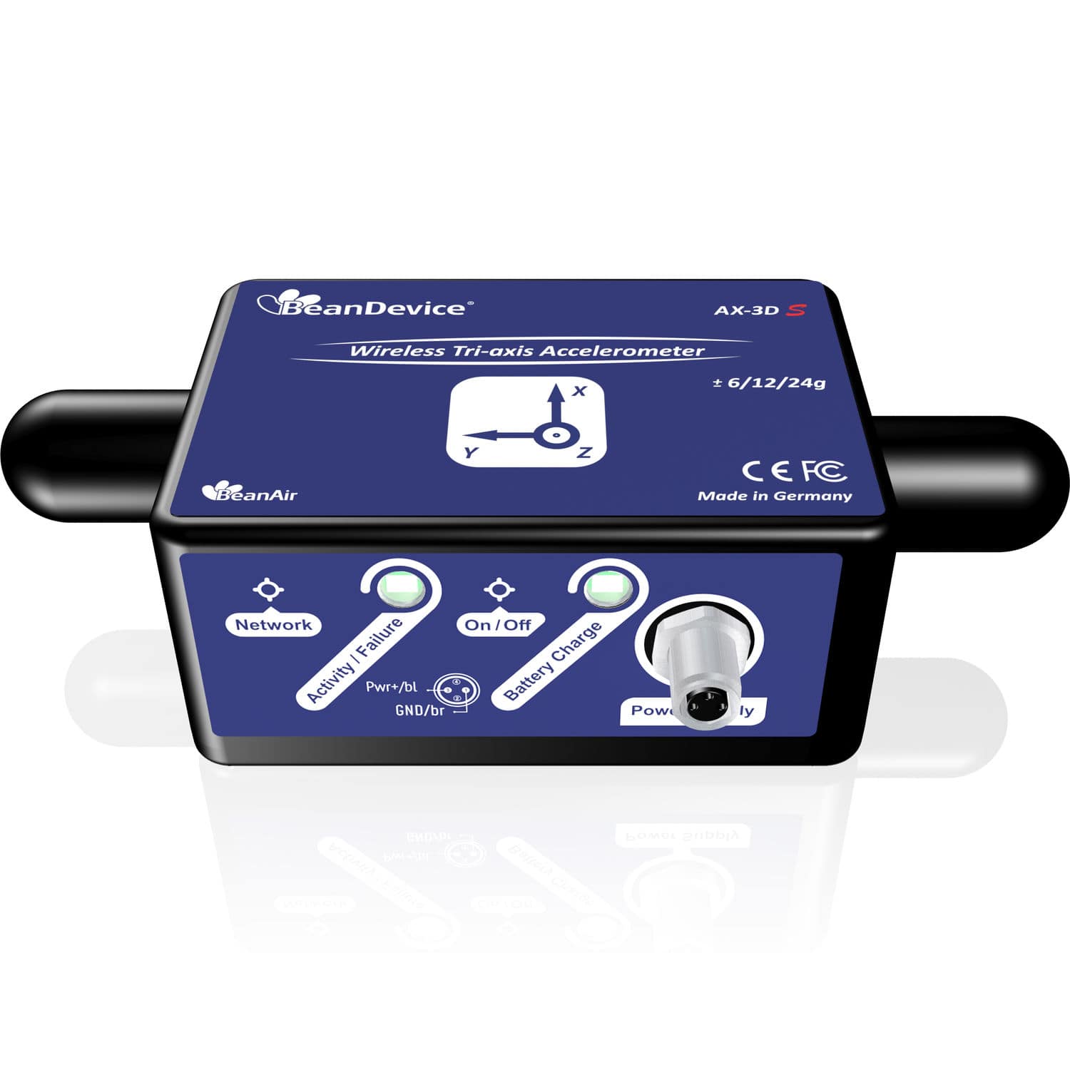 Wireless accelerometer BeanDevice® 2.4GHZ AX3DS BeanAir GmbH