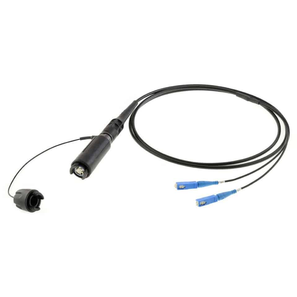 Fiber optic cable assembly Radiall SC / expanded beam