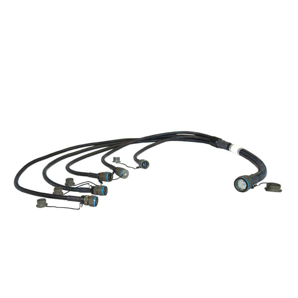 Interface cable assembly Radiall circular / rectangular