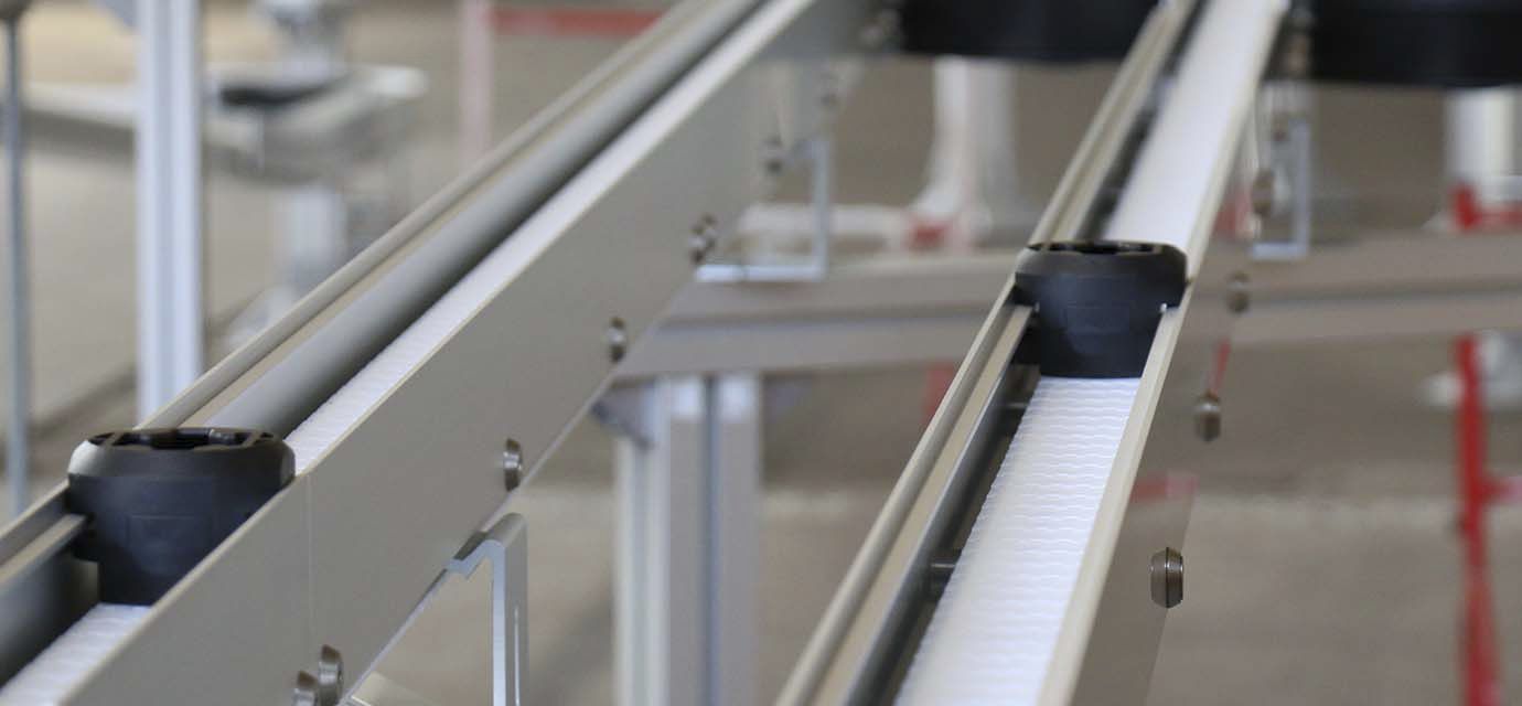 Puck conveyor modular automation GmbH belt / chain / for the food