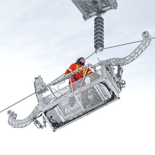 Overhead cart Spider Cart Movex Innovation transport / wire mesh