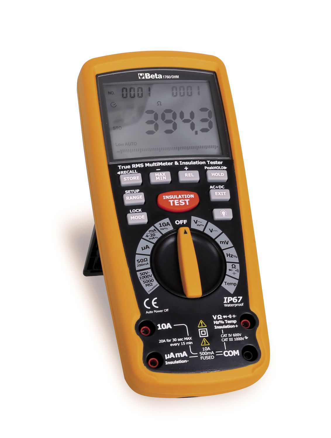 Beta Tools 1760/Rms Industrial Digital Multimeter Shockproof Waterproof 