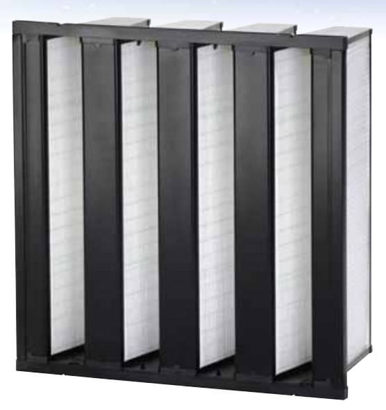 Air filter DuraVee XL, HXL series AAF International panel / heavy