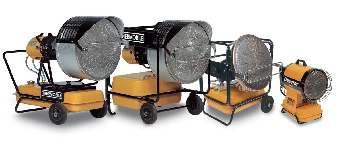Fuel oil radiant heater - VAL Series - THERMOBILE INDUSTRIES B.V. - mobile