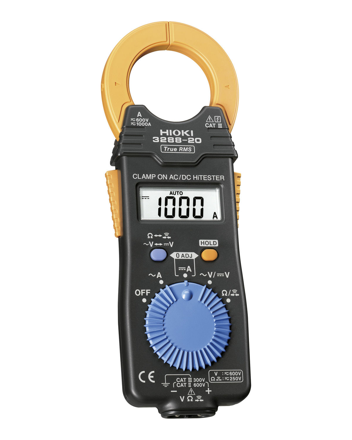 Digital clamp meter 100.0 1000 A AC/DC 328820 HIOKI E.E