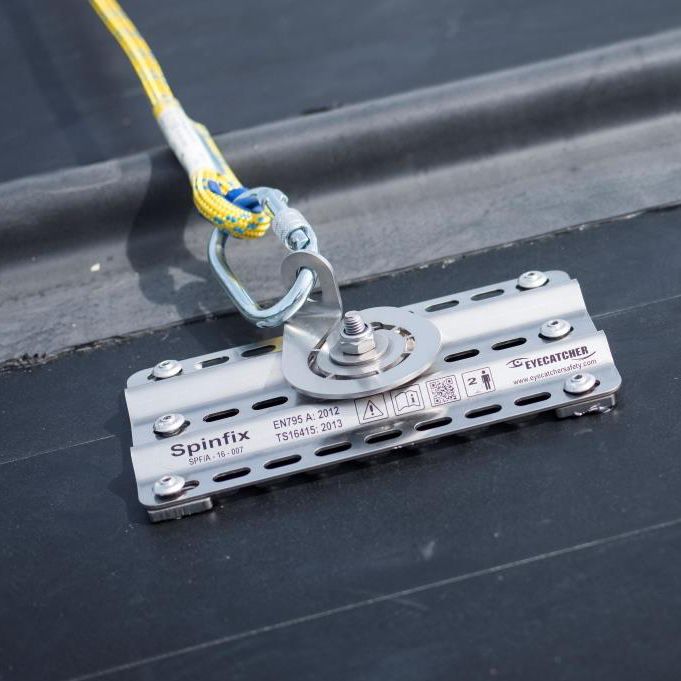 Stainless steel fall arrest anchor SPINFIX Eyecatcher BV for roof
