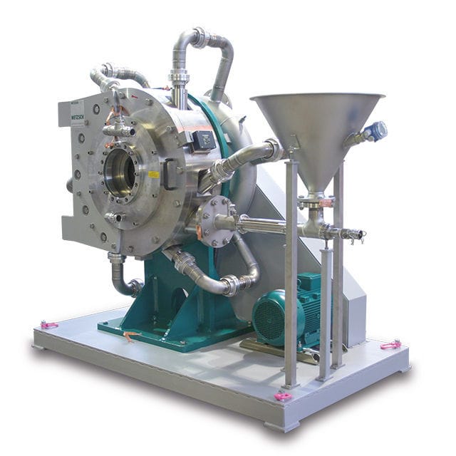 Spiral jet mill ConJet® NETZSCH Grinding & Dispersing vertical