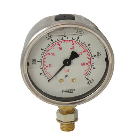 Wet store pressure gauge