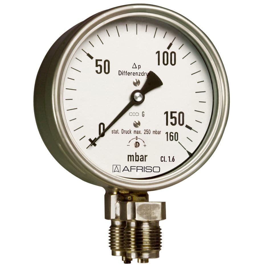 Differential pressure gauge - KP100Dif D401 - AFRISO-EURO-INDEX - dial ...