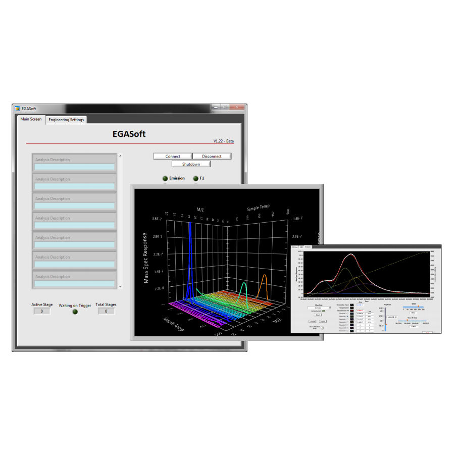 Mass spectrometry software EGAsoft Hiden Analytical data analysis