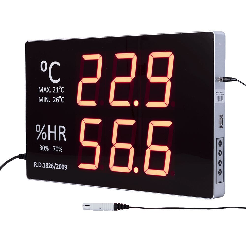 Industrial hygrometer GF250A GESA TERMOMETROS LED / portable