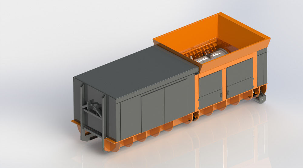 Primary shredder ZEUS OMER ECOLOGY singleshaft / solid & bulk