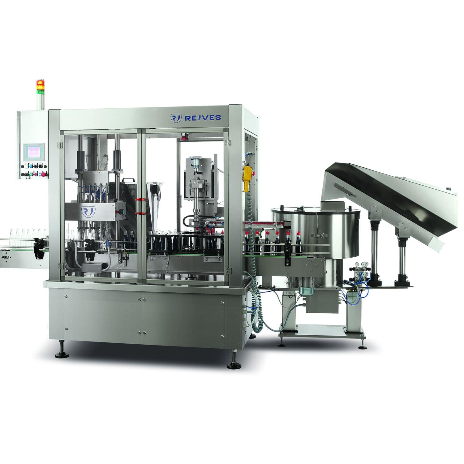 Monobloc filling and capping machine - MLR 2013 / 6VP + 1PP - Rejves ...