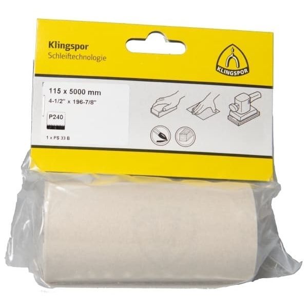 Paper Abrasive Roll - PS 33 B - KLINGSPOR - Aluminum Oxide / Resin ...