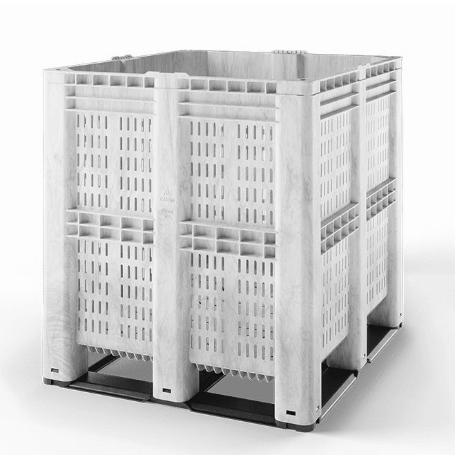 Ventilated pallet box - Pallet Box 6R - Cabka - plastic / handling ...