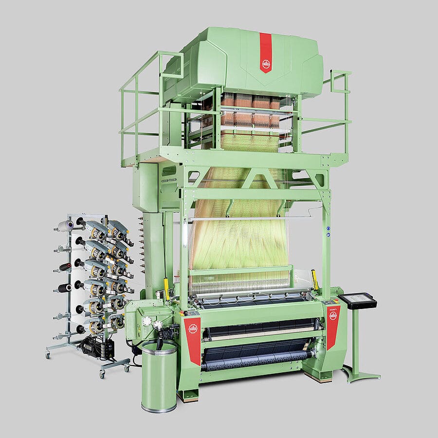 Label weaving machine MÜGRIP® MBJ8 1/1380 MÜLLER FRICK jacquard