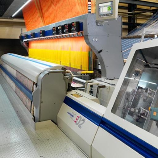 AEQCT  The new Vandewiele RCE2+ digital carpet weaving machine at ITMA 2019