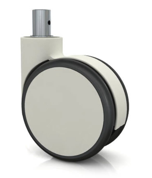 Swivel caster SM5PD, SM6PD series Darcor rod / steel / rubber