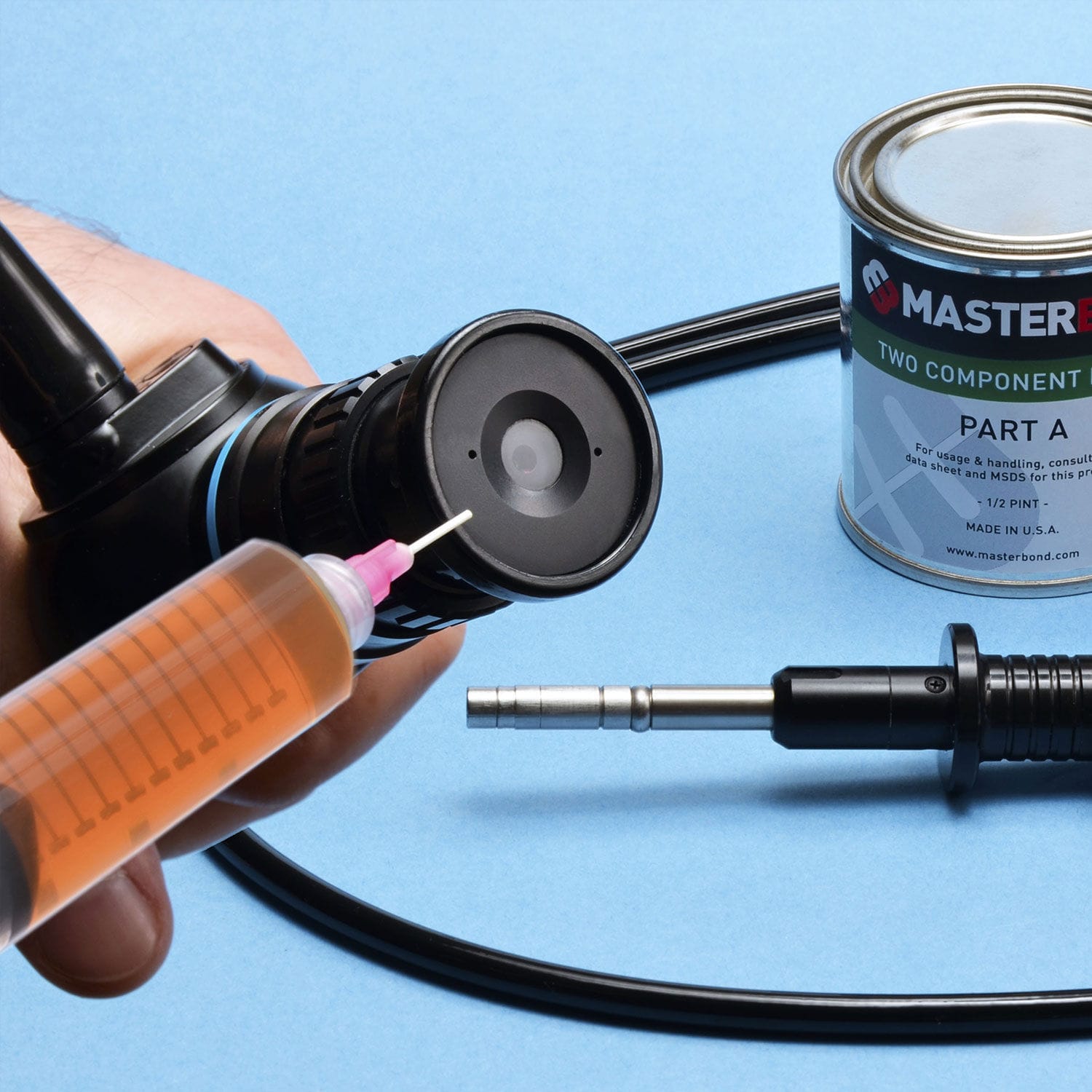 Epoxy adhesive EP42HT2Med Master Bond for metal / glass / for rubber